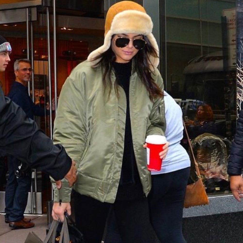 UGG Tan Shearling Trapper Hat